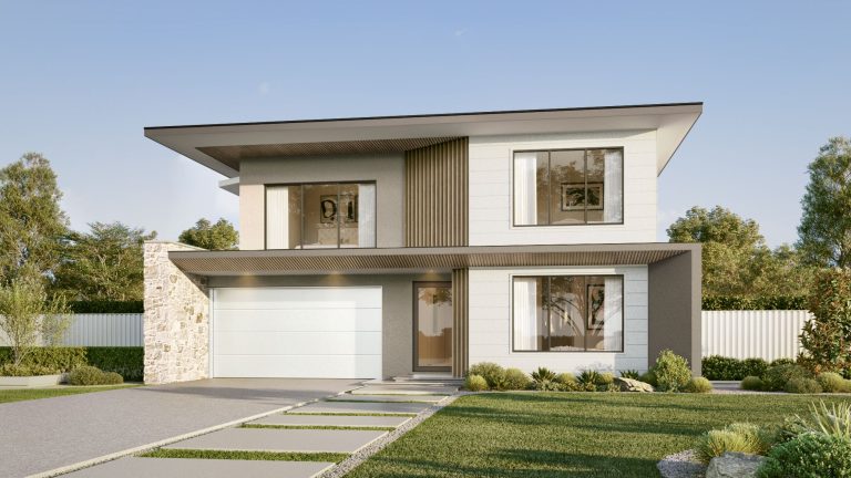 Modern double storey facade