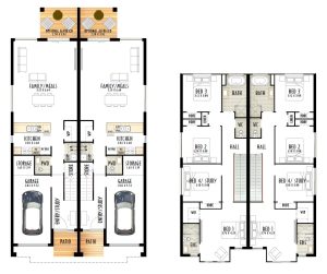 Double storey duplex house design with CDC minimum room requirements