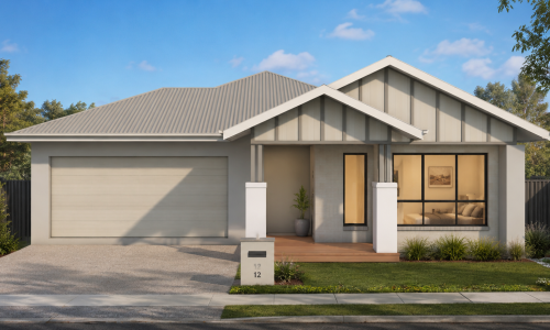 Single Storey modern californian bungalow facade