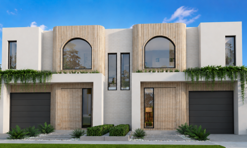 Modern duplex design by sydney home builder